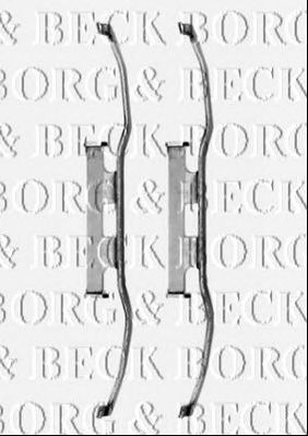 BORG & BECK bbk1463 -  Комплектующие, колодки дискового тормоза